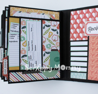 Recipe Mini Album with Storage Box PDF Tutorial
