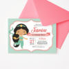 Baby Princess Jasmine Invitation Template