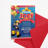 Fireman Sam Birthday Invitation