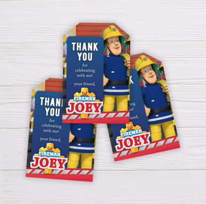 Fireman Sam Birthday Thank You Card