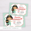 Princess Jasmine of Birthday Invitation Template