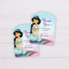 Princess Jasmine Birthday Thank You Card