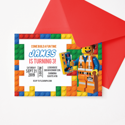 Lego Invitation Template