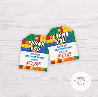 Lego Thank You Card Template