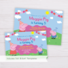 Peppa Pig Invitation Template