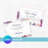 Debut Invitation Template – Purple & Blush Flowers/Floral