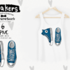Watercolor Sneakers Graphics Clipart