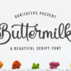 Buttermilk Script Font
