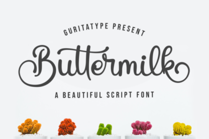 Buttermilk Script Font
