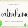 Creative Home Cute Script Font