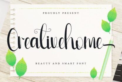 Creative Home Cute Script Font