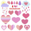 Cute Vector Rainbow Collection