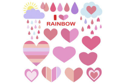Cute Vector Rainbow Collection