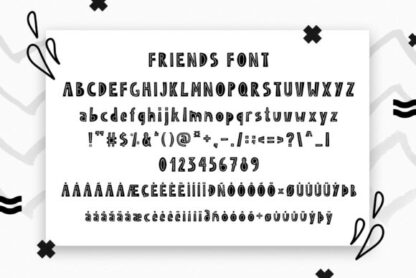 Friends Forever Duo Handwritten Display Font