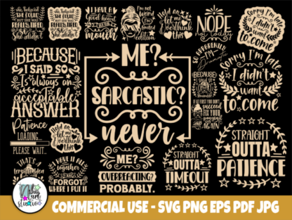 Funny Quotes SVG Bundle