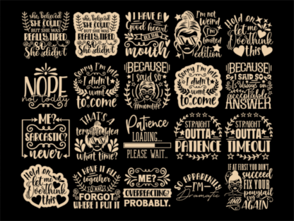 Funny Quotes SVG Bundle