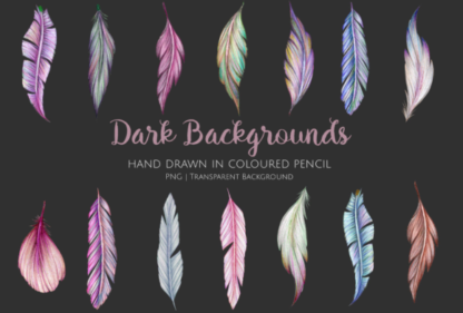 Hand Drawn Feathers Clipart