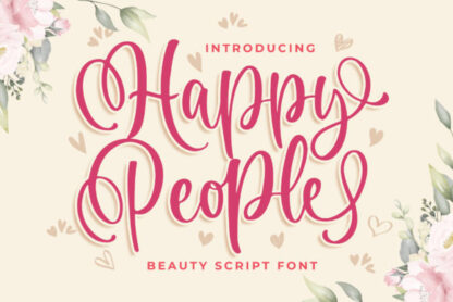 Happy People Script Font
