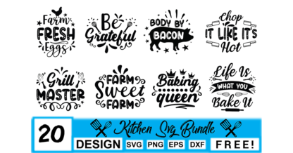 Kitchen SVG/Clipart Bundle