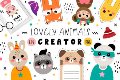 Lovely Cute Animals Creator Graphics