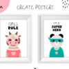 Lovely Cute Animals Creator Graphics