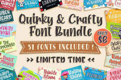 Quirky & Crafty Font Bundle