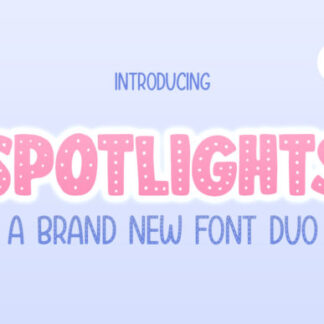 Spotlights Duo Handwritten Display Font
