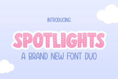 Spotlights Duo Handwritten Display Font