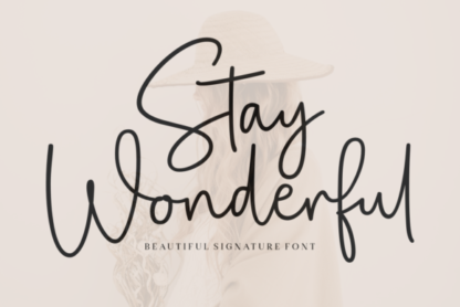 Stay Wonderful Script/Handwritten Font