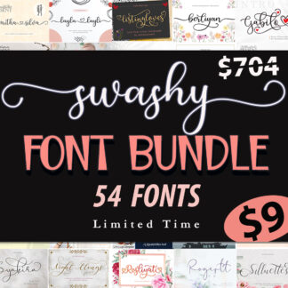 Swashy Fonts Bundle