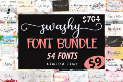 Swashy Fonts Bundle