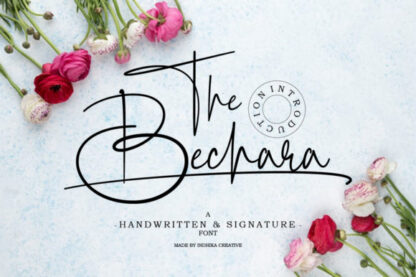 The Bechara Elegant Handwritten Font
