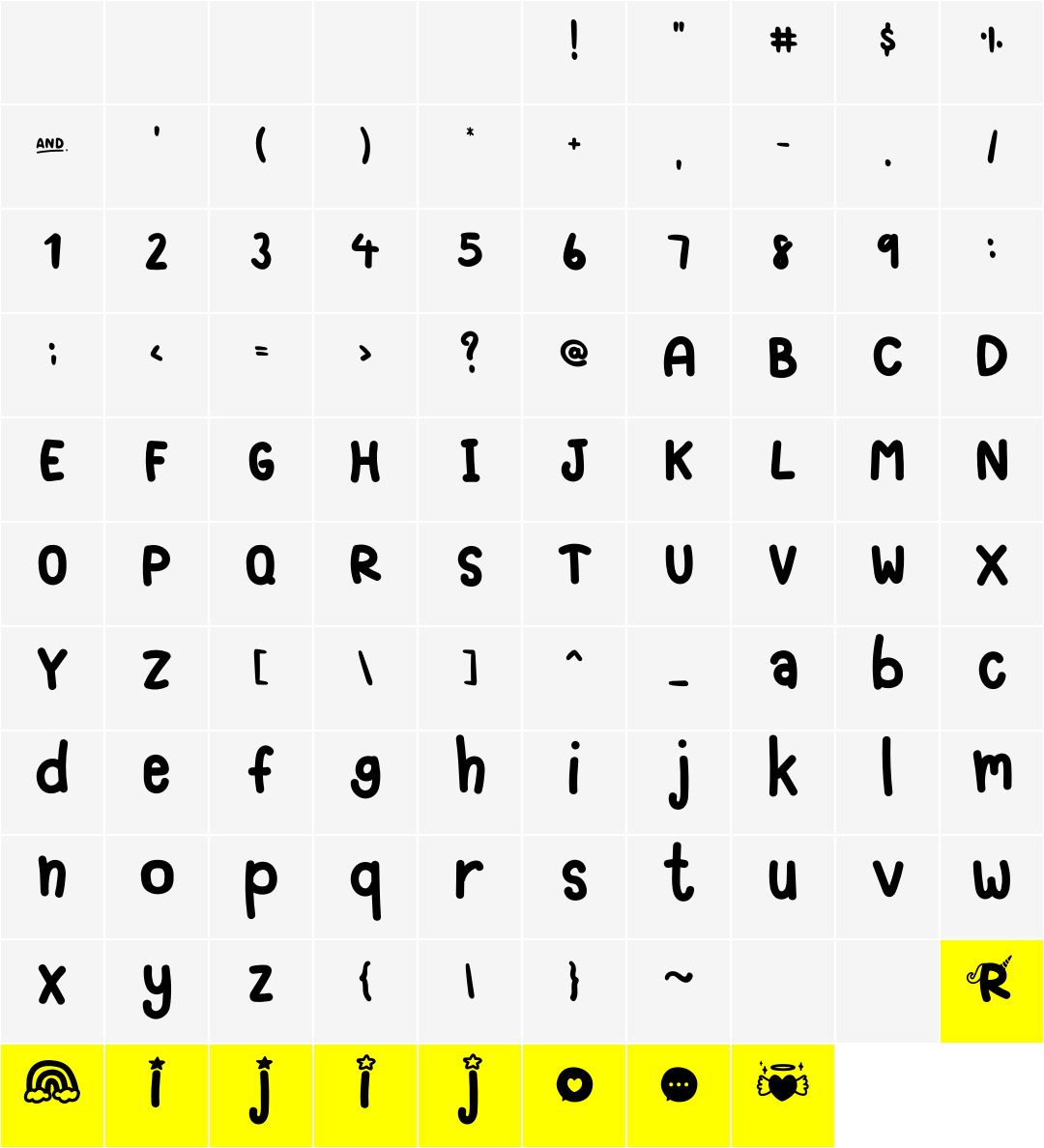 Unicorn Display Font