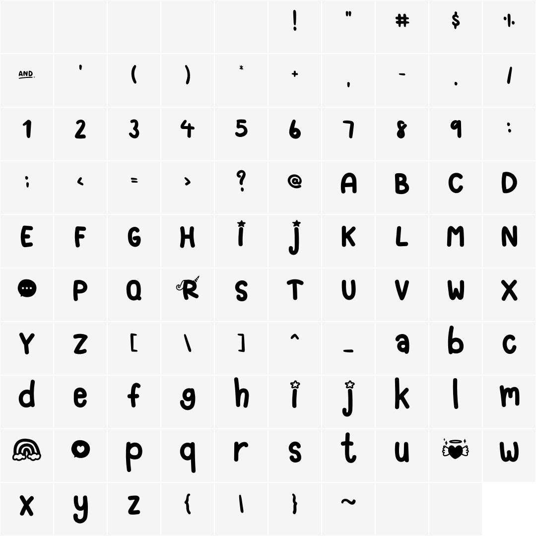 Unicorn Display Font