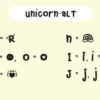 Unicorn Display Font