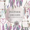 Watercolor Dreamcatcher Clipart Set