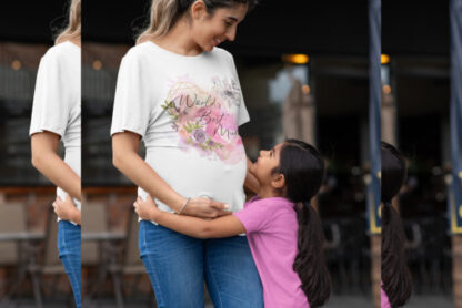 World's Best Mum with Heart & Watercolor Flowers