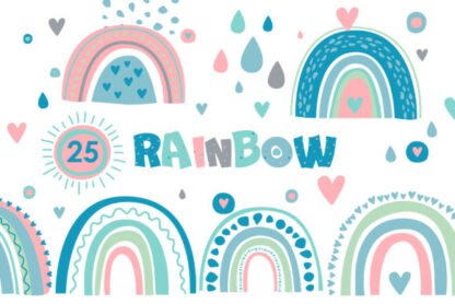 Modern Rainbow Cliparts