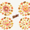 Watercolor Cookies Sweets Graphics Clipart