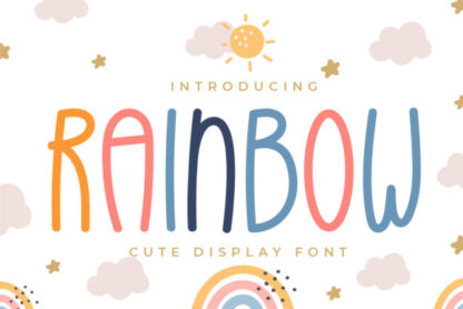 Rainbow Display Font