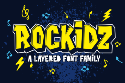 Rockidz Layered Display Font