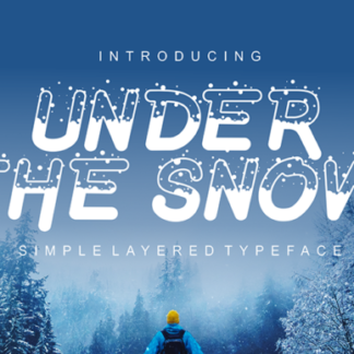 Under the Snow Layered Typeface Font
