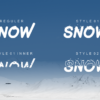 Under the Snow Layered Typeface Font