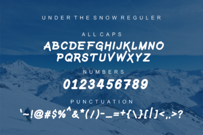 Under the Snow Layered Typeface Font