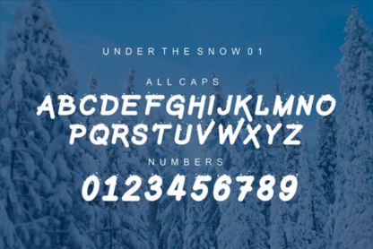 Under the Snow Layered Typeface Font
