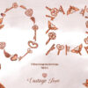 Watercolor Vintage Love Elements Graphics Clipart