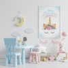 Unicorn Watercolor Graphic Wall Art Room Decor
