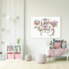 Wild Beauty Word Art Watercolor Graphic Wall Room Decor