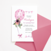 Pink Balloon Birthday Invitation Template