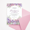 Honeywort Flowers Birthday Invitation Template